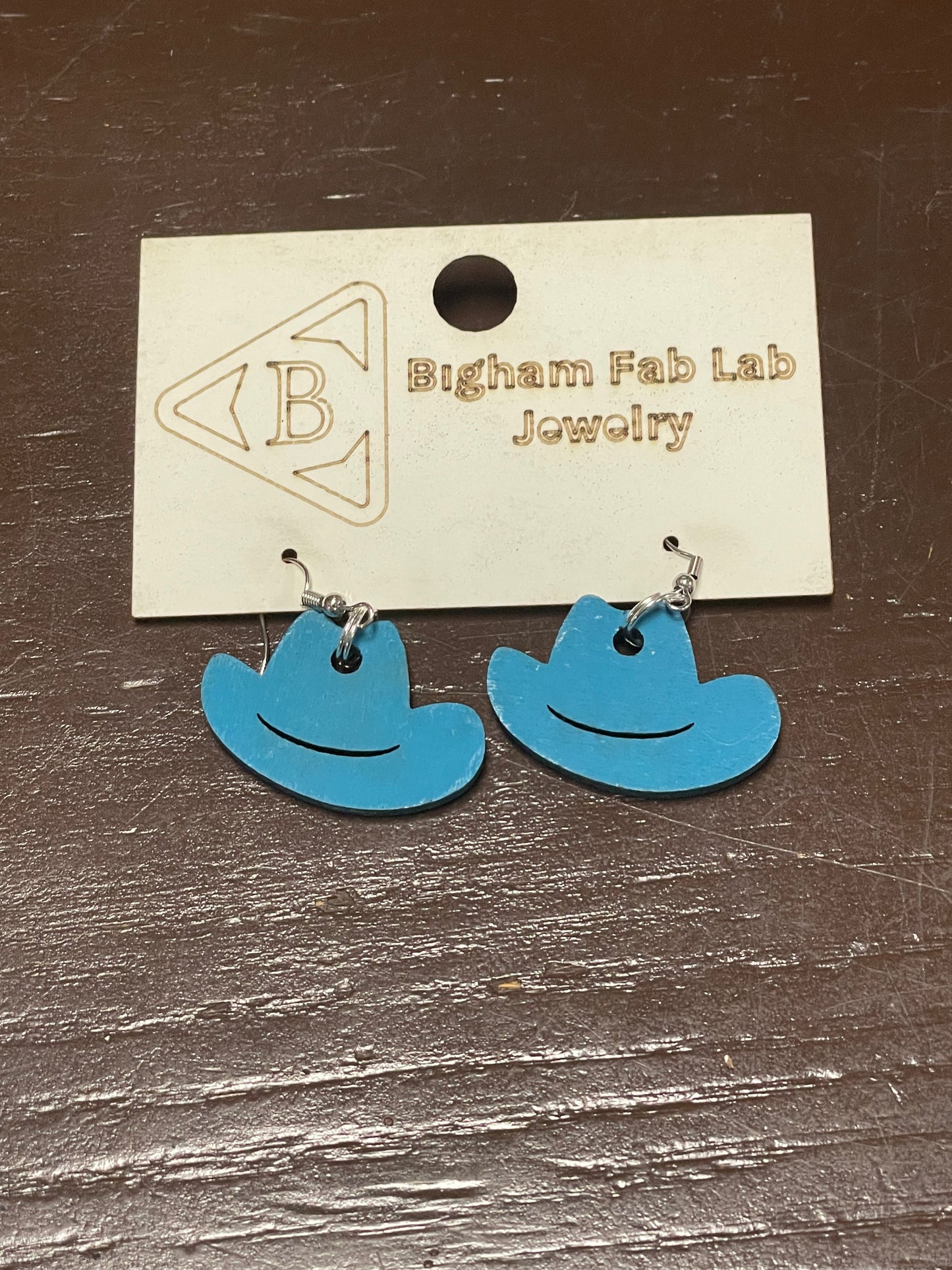 Laser Cut Cowboy Hat Earrinhs