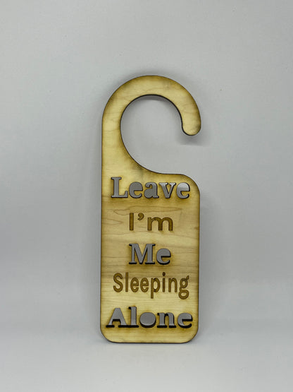 I’m Sleeping Door Hanger Leave Me Alone