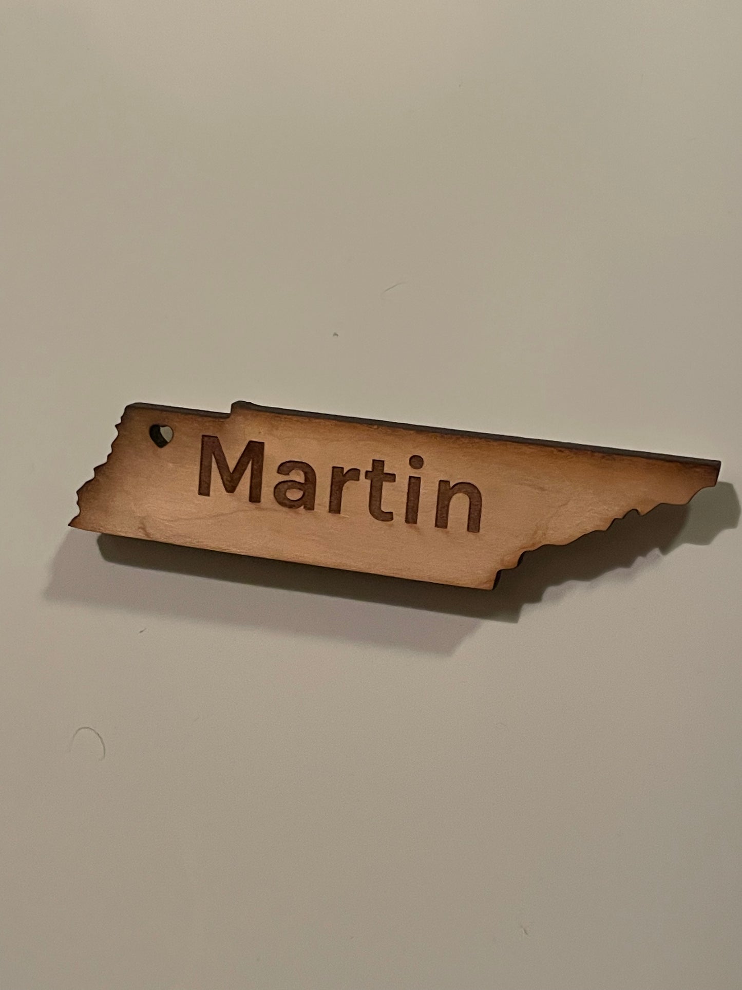 Wooden Hometown Magnet